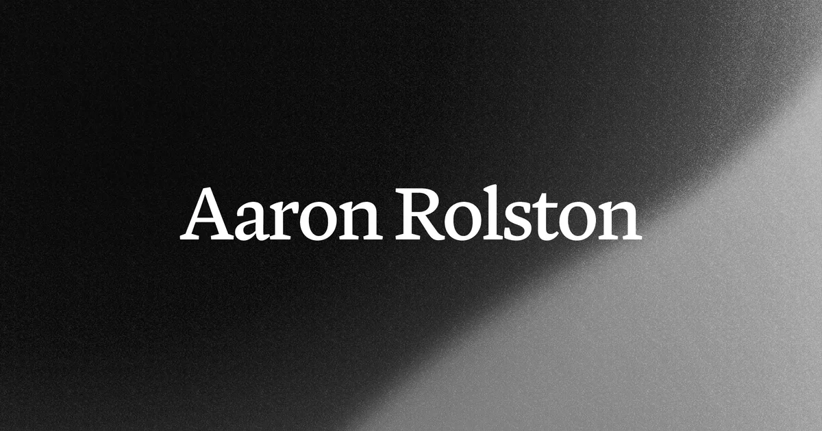 Aaron Rolston Open Graph image