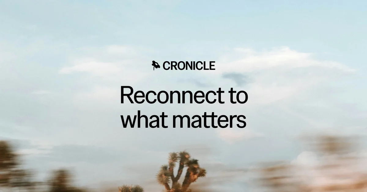 Cronicle — Open Graph share card