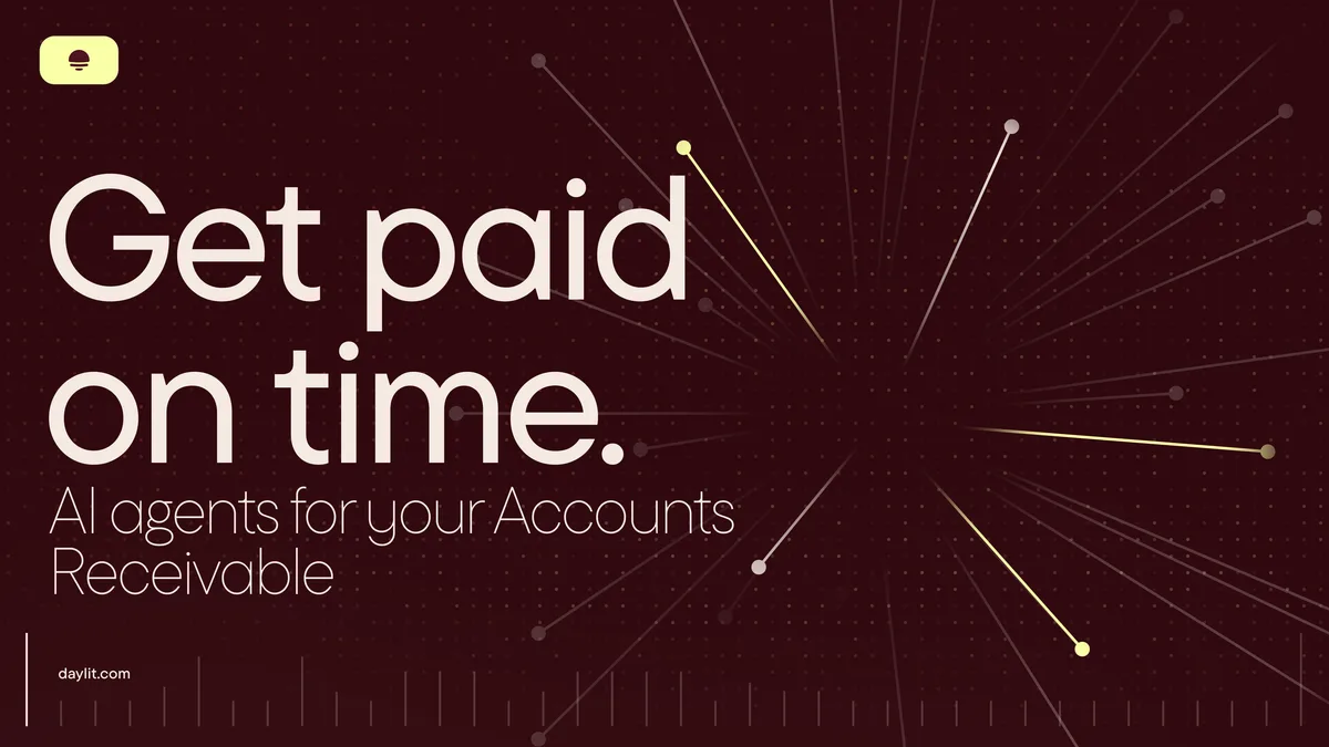 Daylit — Open Graph share card, headed “AI Agents for Account Receivables | Daylit”