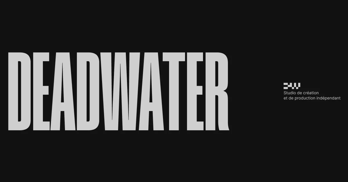 Deadwater — Open Graph share card, headed “DEADWATER - Studio de création et de production…”