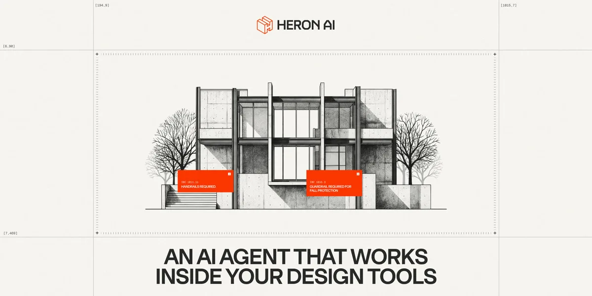 Heron AI — Open Graph share card, headed “Heron AI | Works inside your design tools”