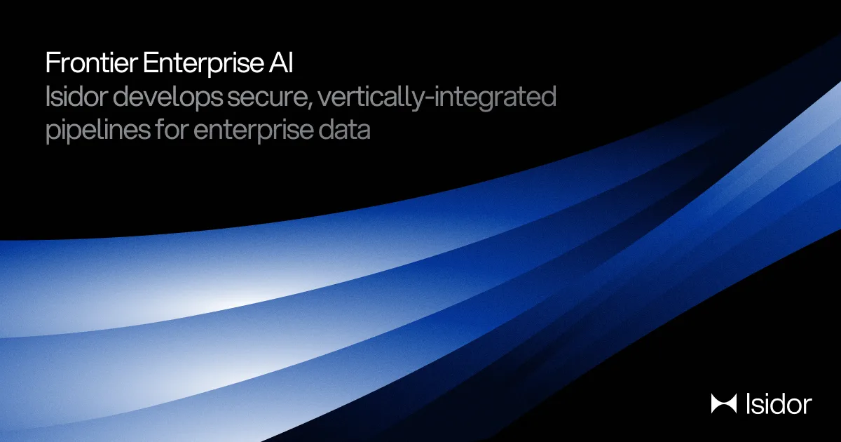 Isidor — Open Graph share card, headed “Isidor | Frontier Enterprise AI”
