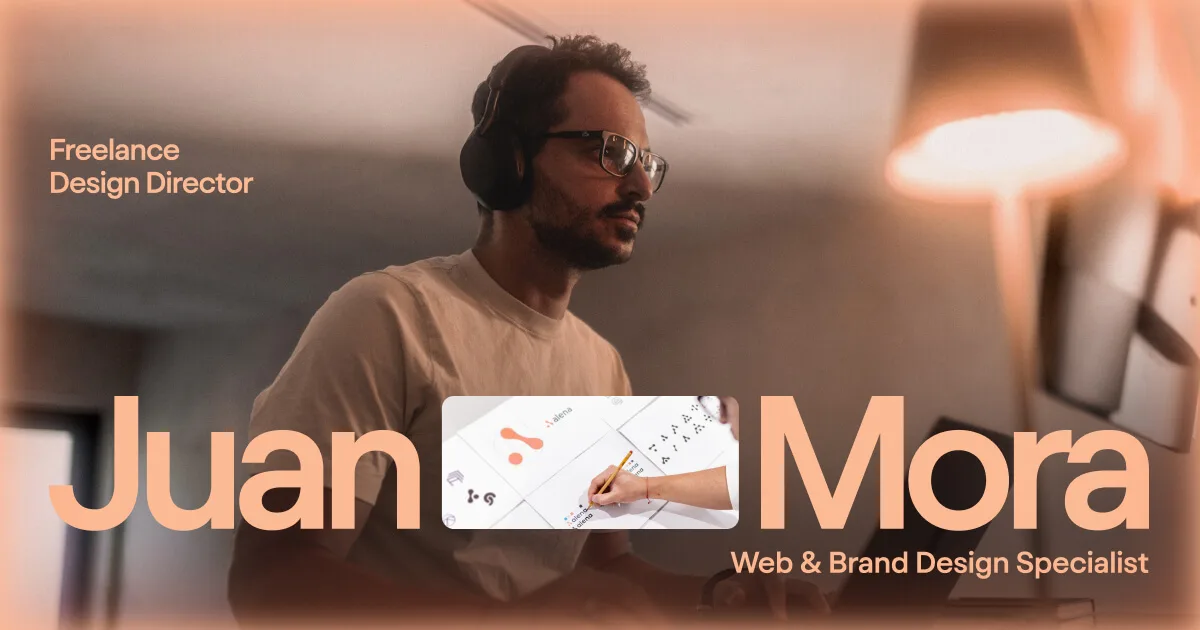Juan Mora — Open Graph share card, headed “Juan Mora | Design Director - Web and Brand…”