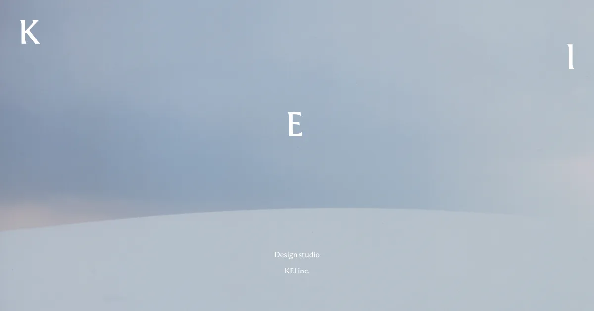 KEI — Open Graph share card, headed “KEI inc. - Design studio”