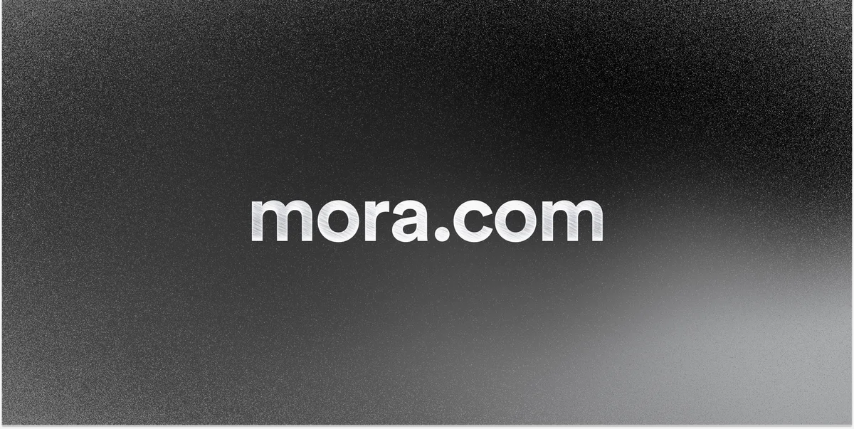 Mora — Open Graph share card, headed “Mora – AI Powered Data Platform”