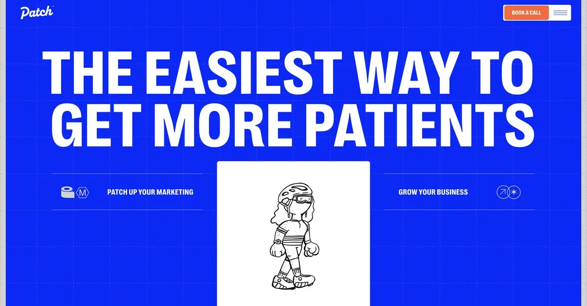 Patch — Open Graph share card, headed “Patch - the easiest way to get more patients |…”