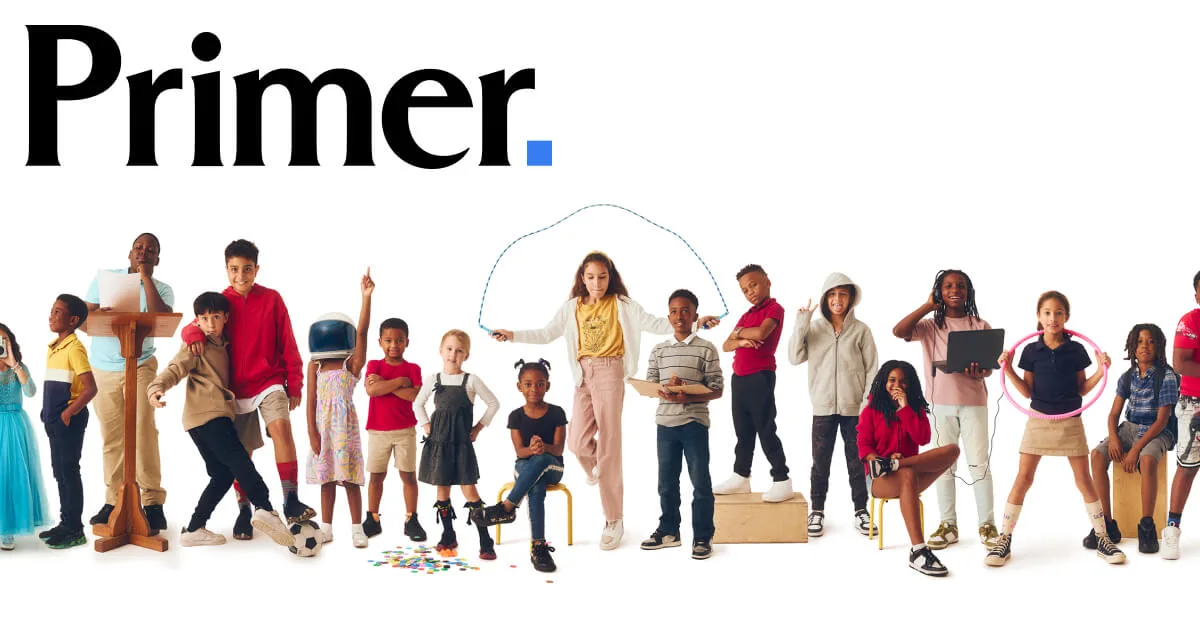 Primer — Open Graph share card, headed “Primer | School for What’s Ahead”