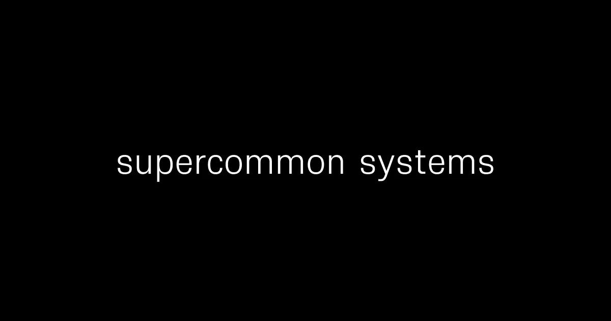 Supercommon Systems Open Graph image