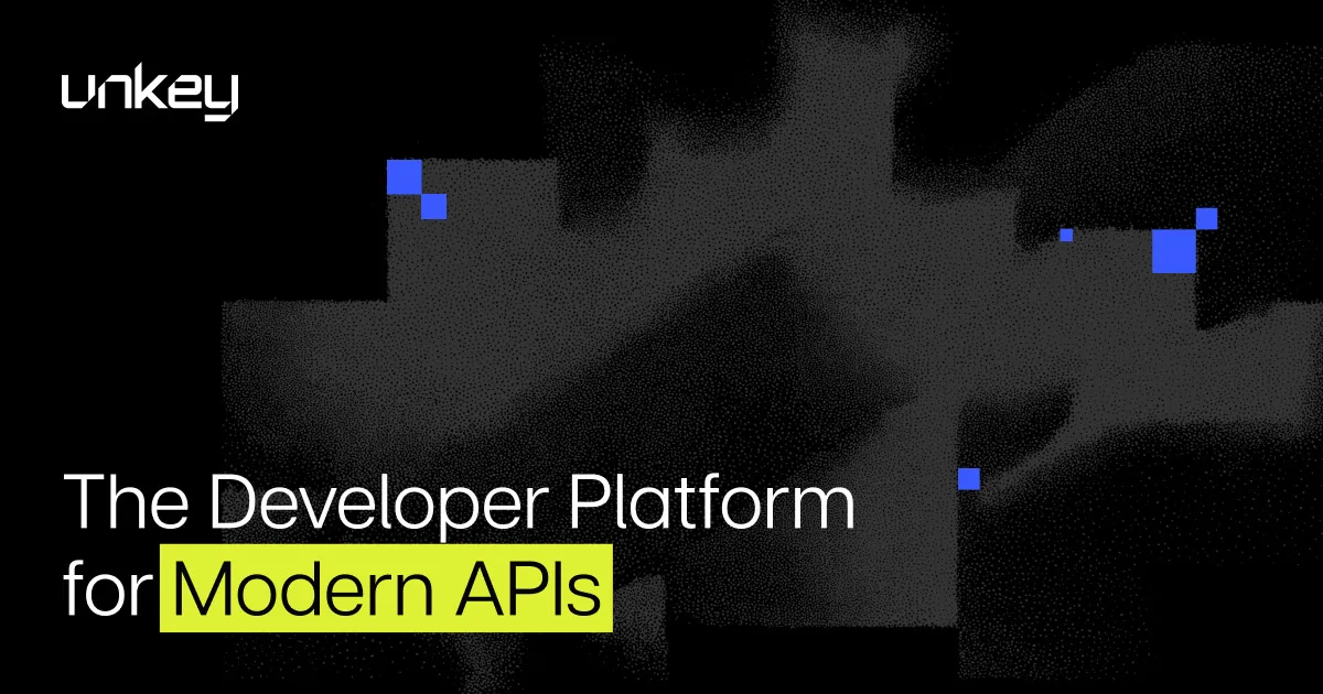 Unkey — Open Graph share card, headed “Unkey | The Developer Platform for Modern APIs”