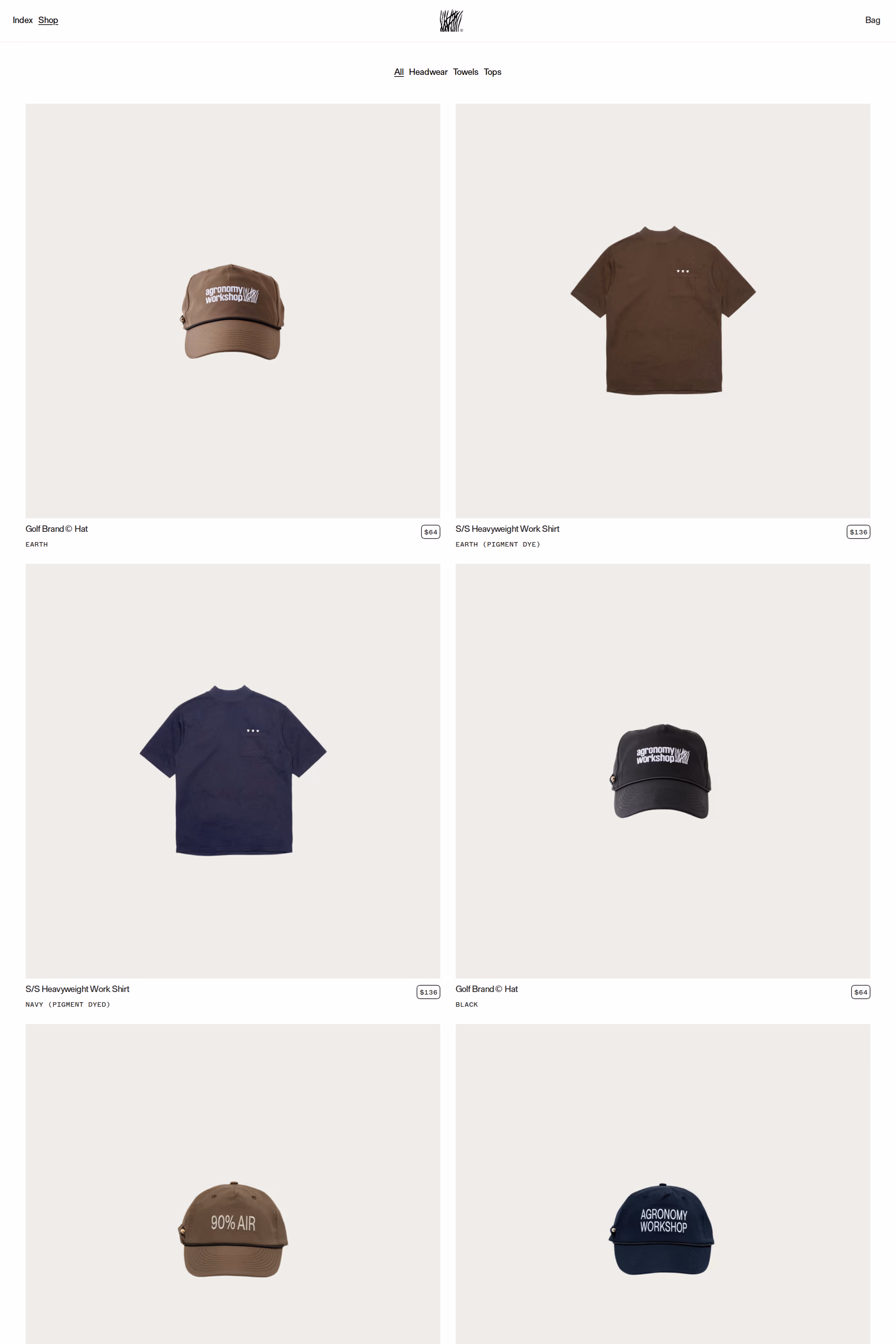 Agronomy Workshop product listing page
