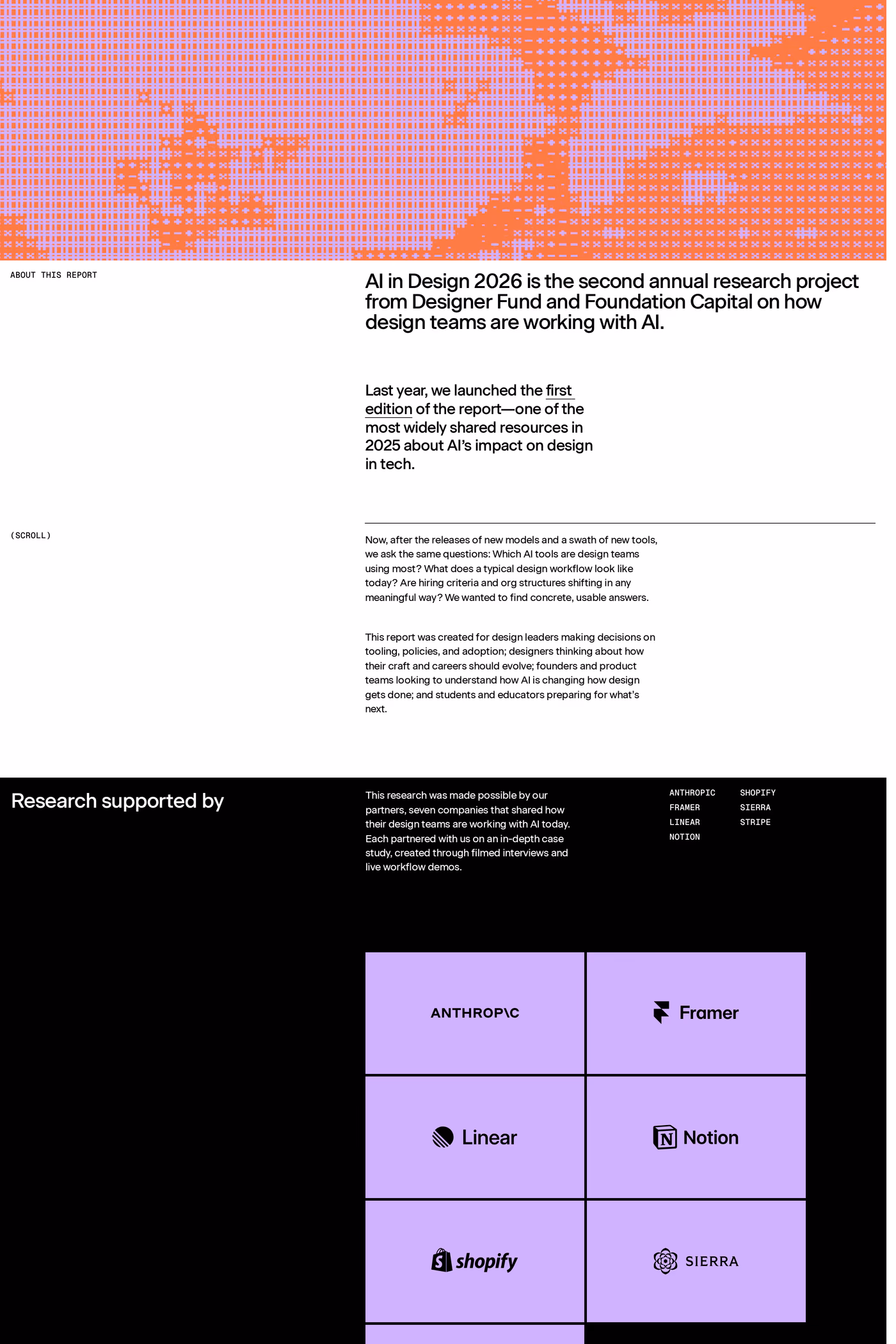 AI in Design Report 2026 about page