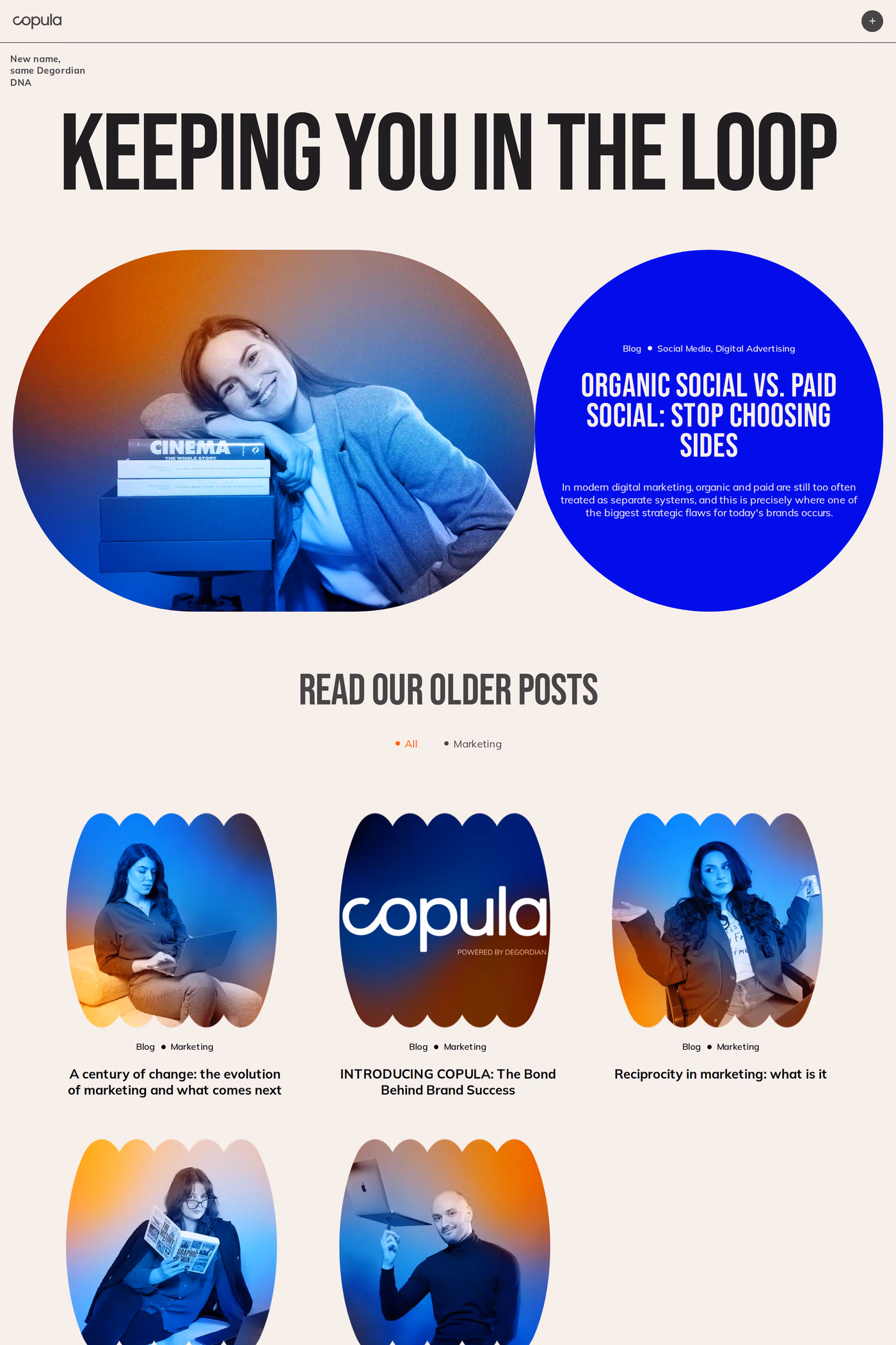 Copula Agency blog page