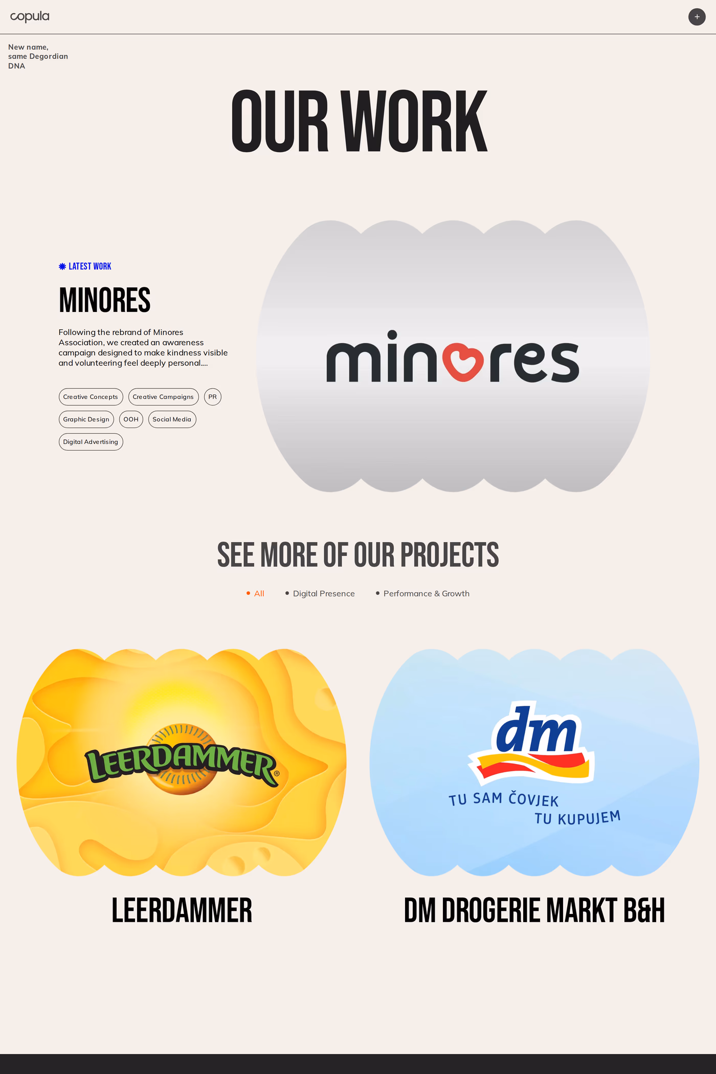 Copula Agency work page