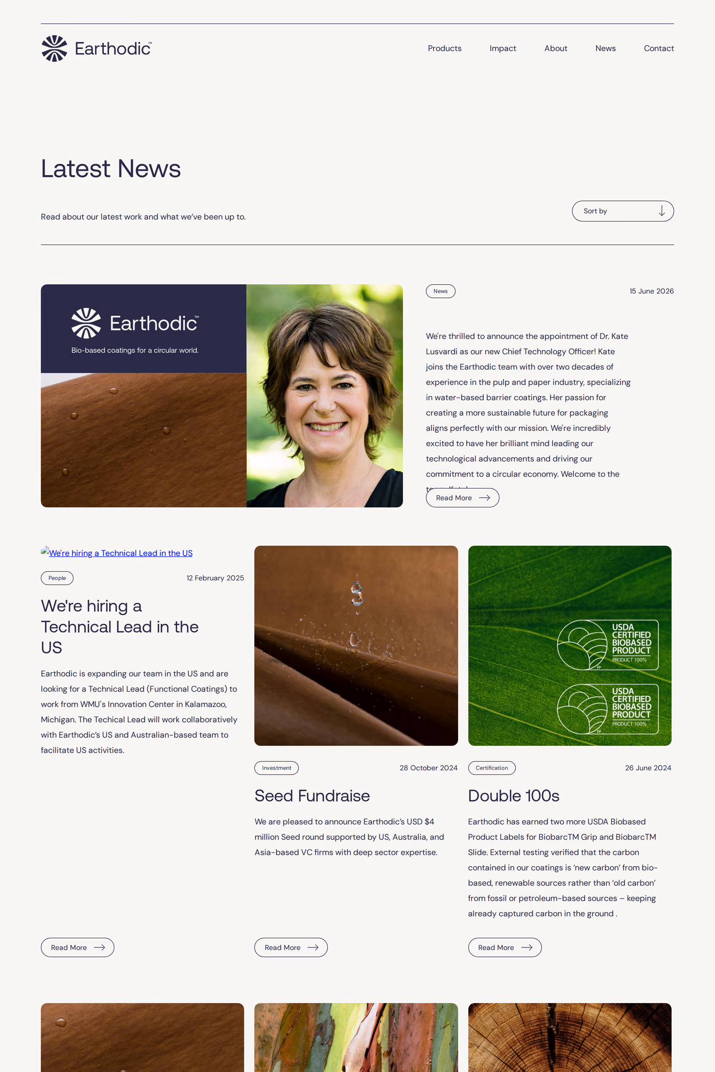 Earthodic blog page
