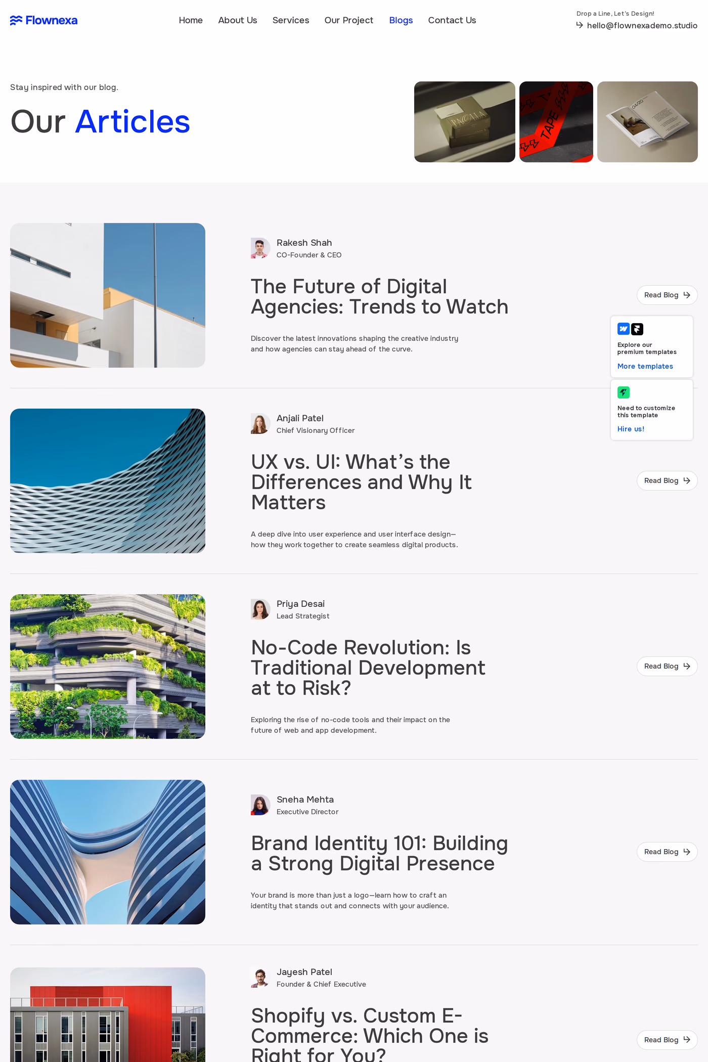 Flownexa blog page