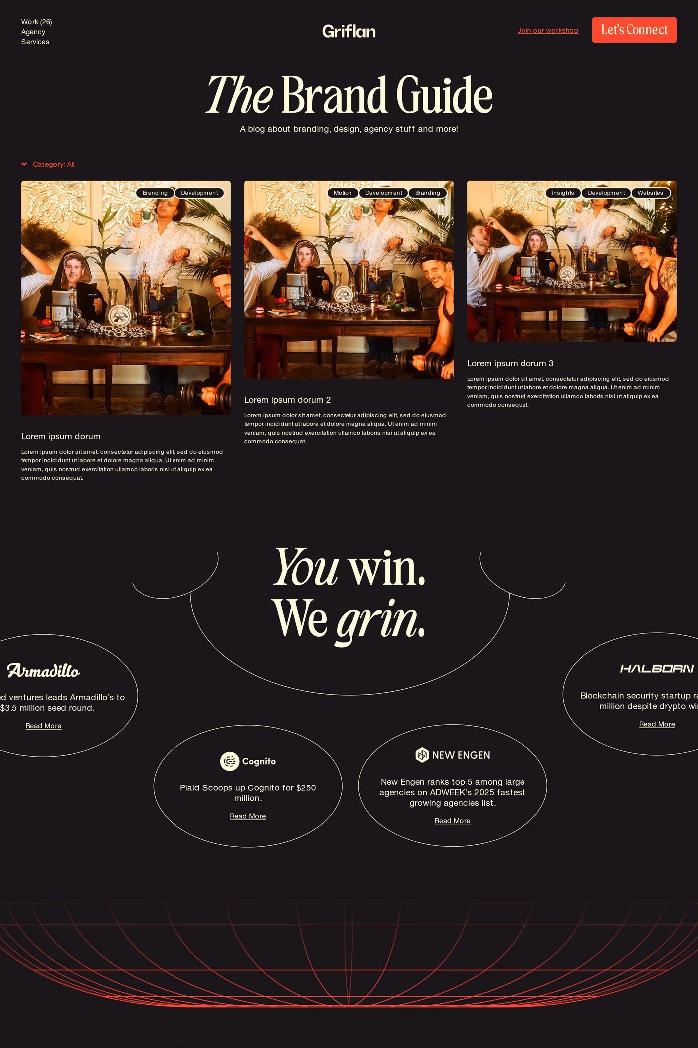 Griflan blog page
