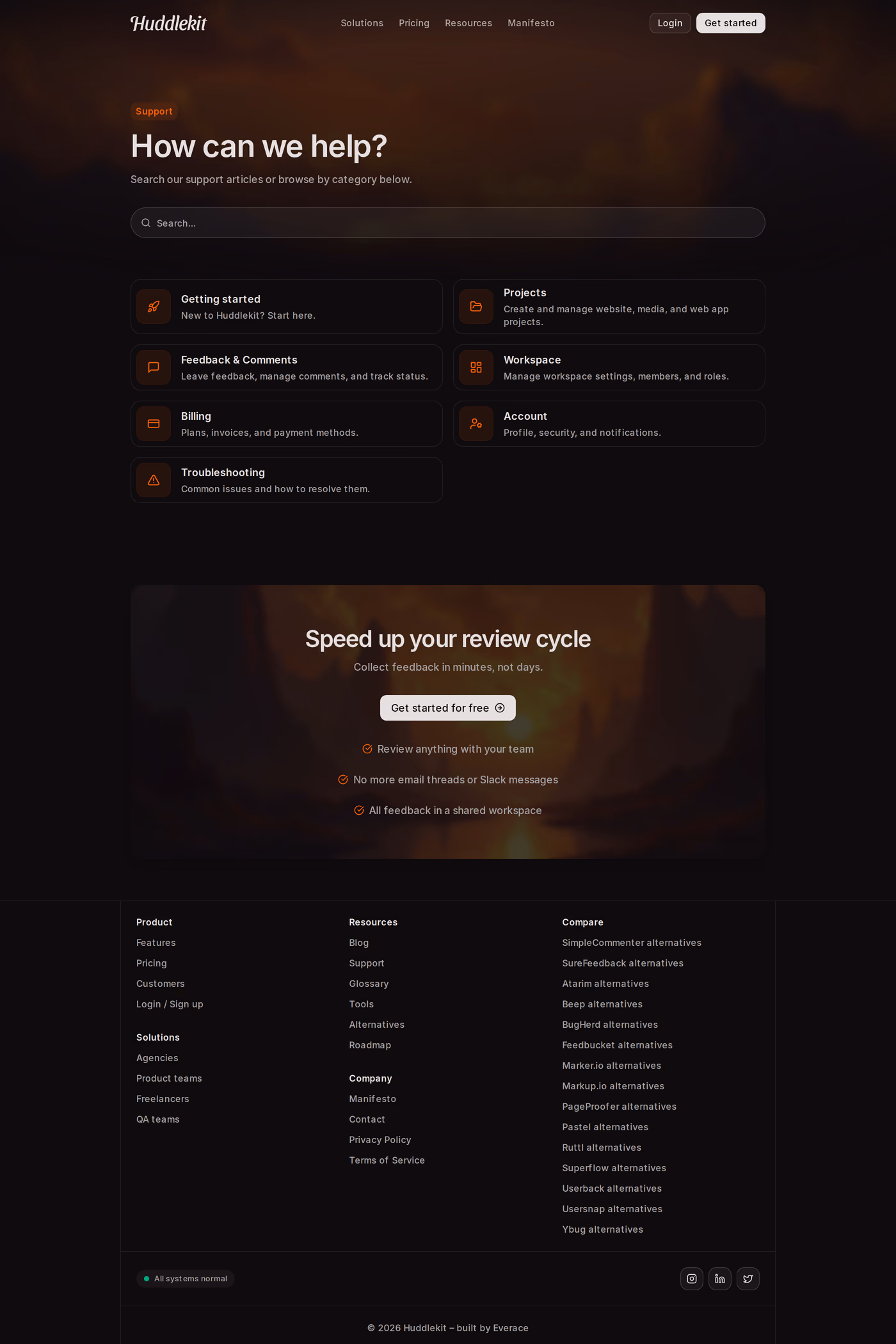 Huddlekit docs page