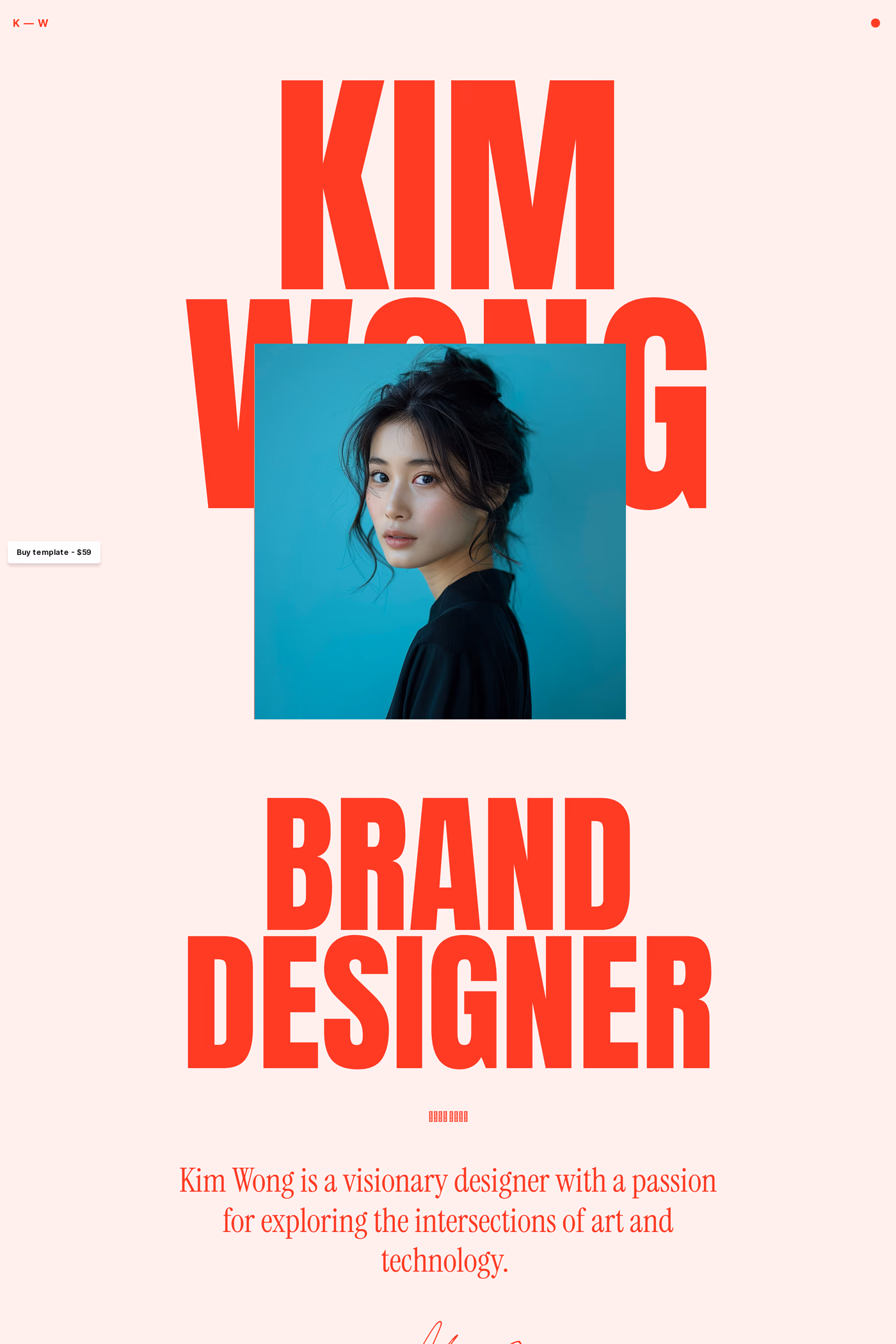 Kim about page