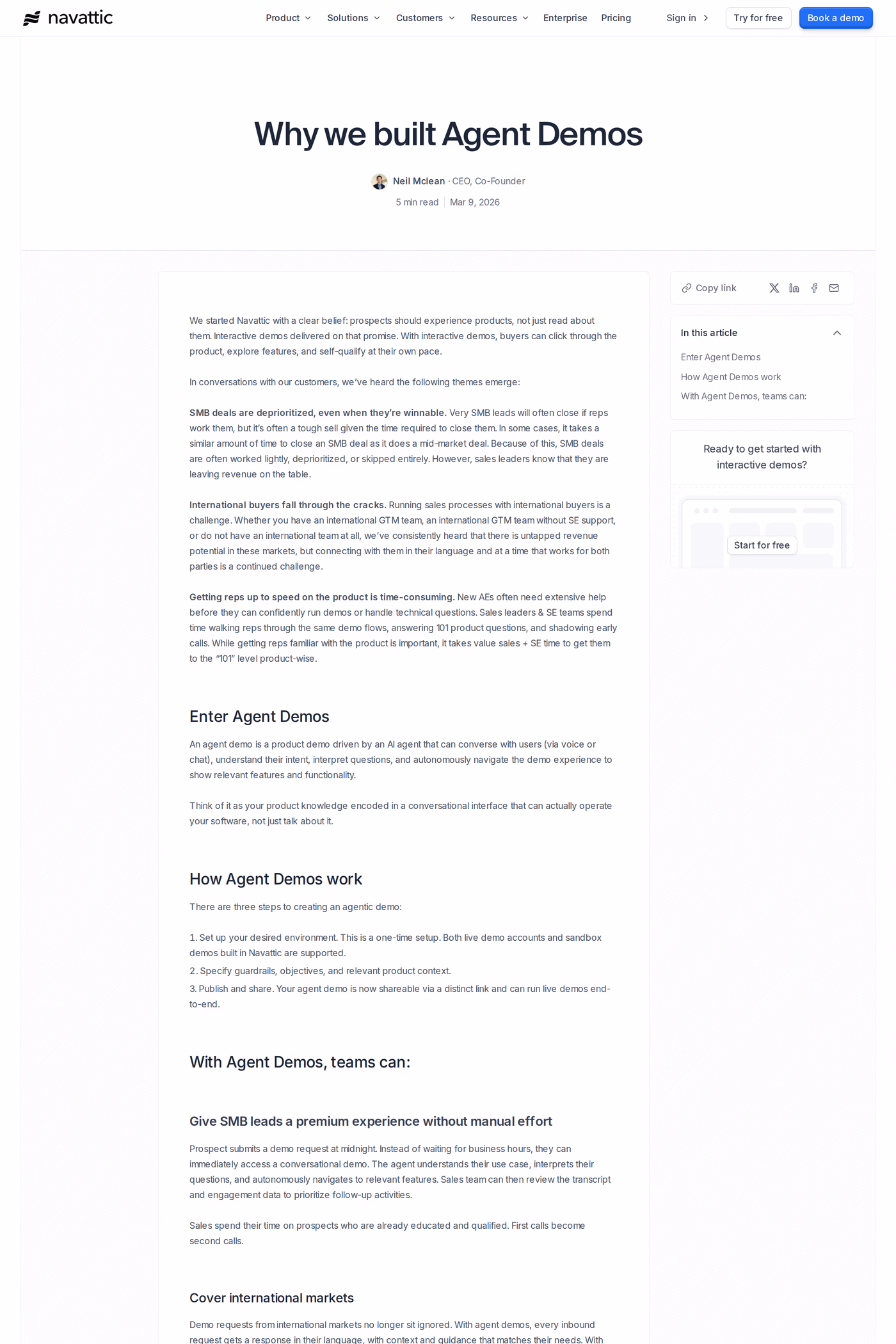 Navattic blog page