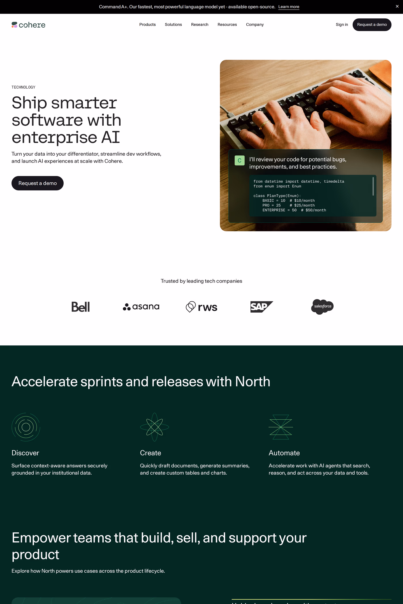 North features page
