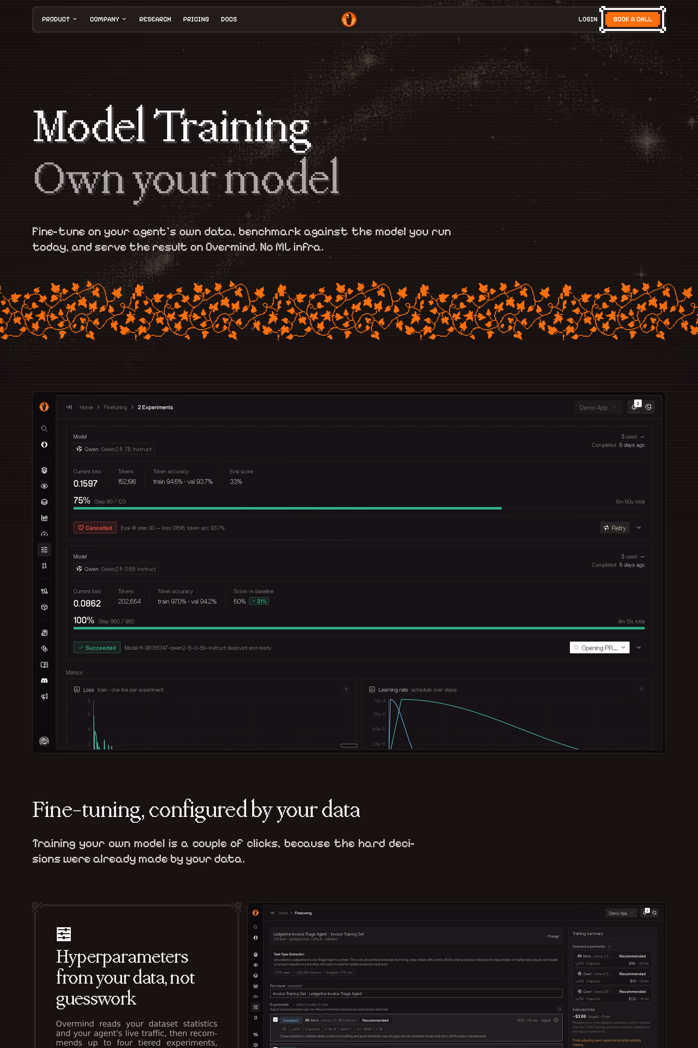 Overmind features page