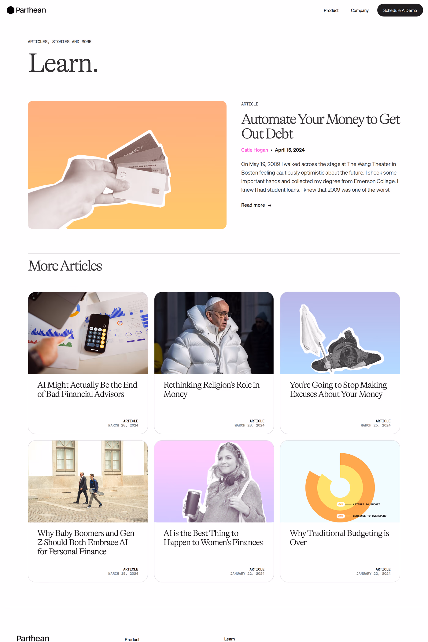 Parthean blog page