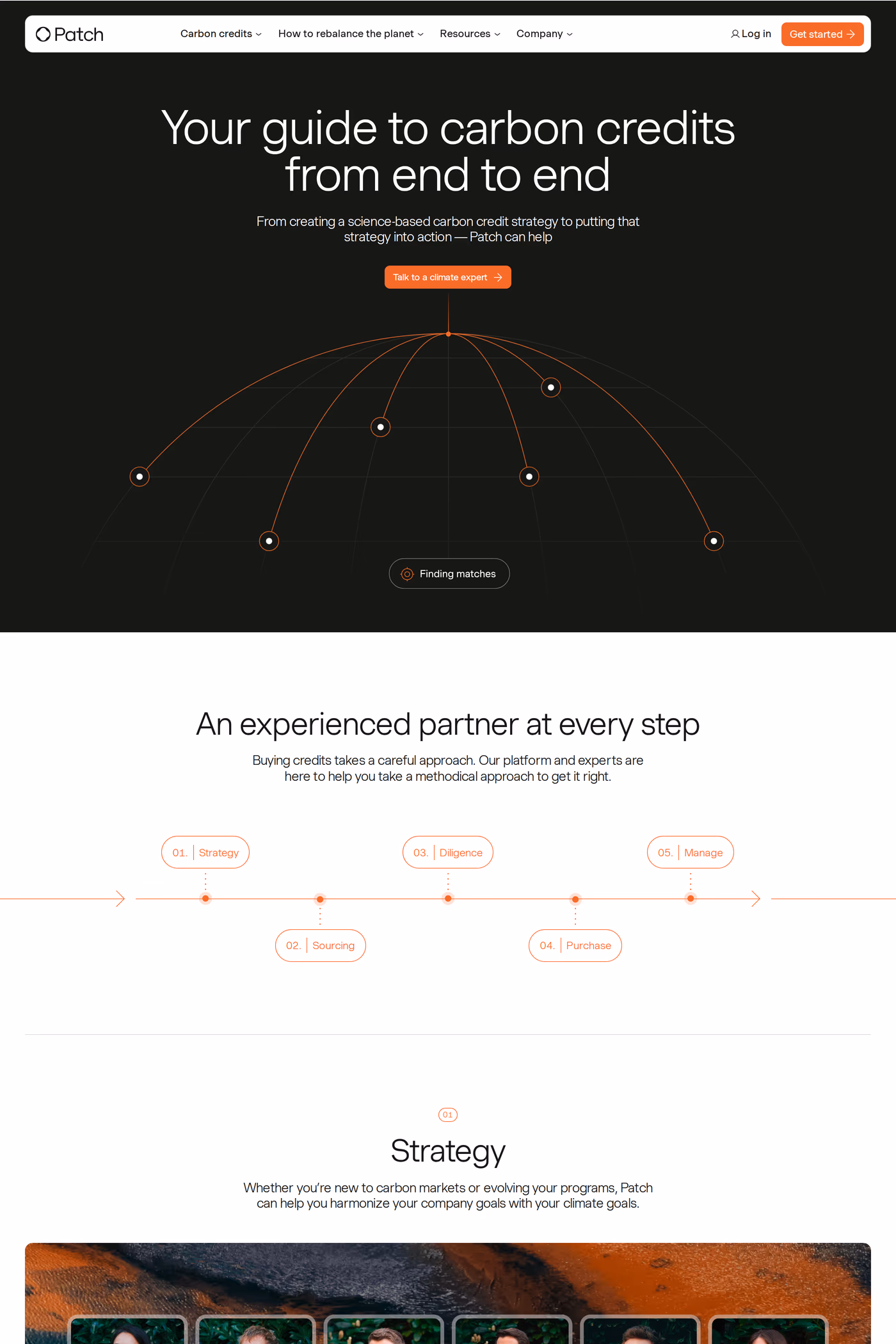Patch features page