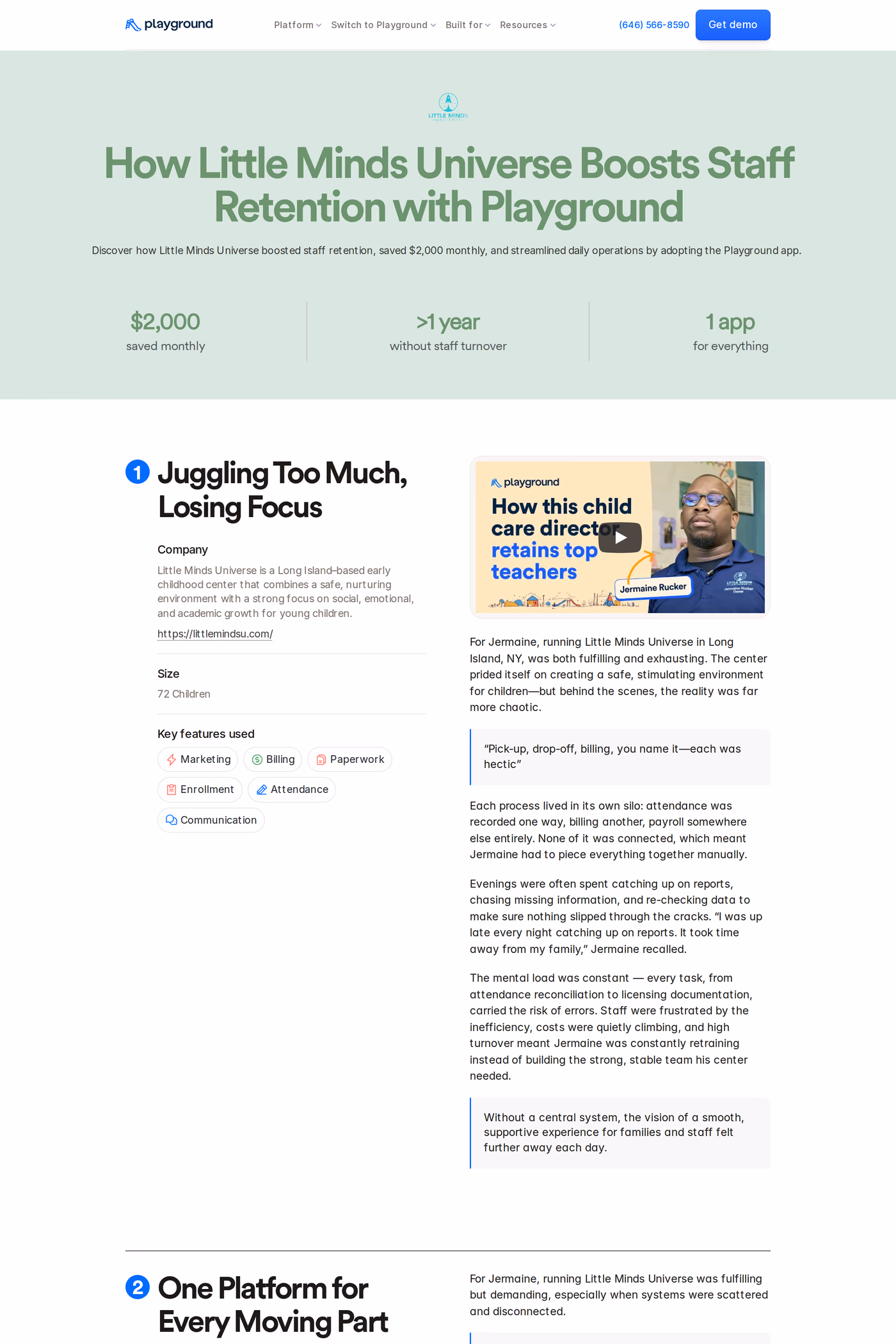 Playground case studies page