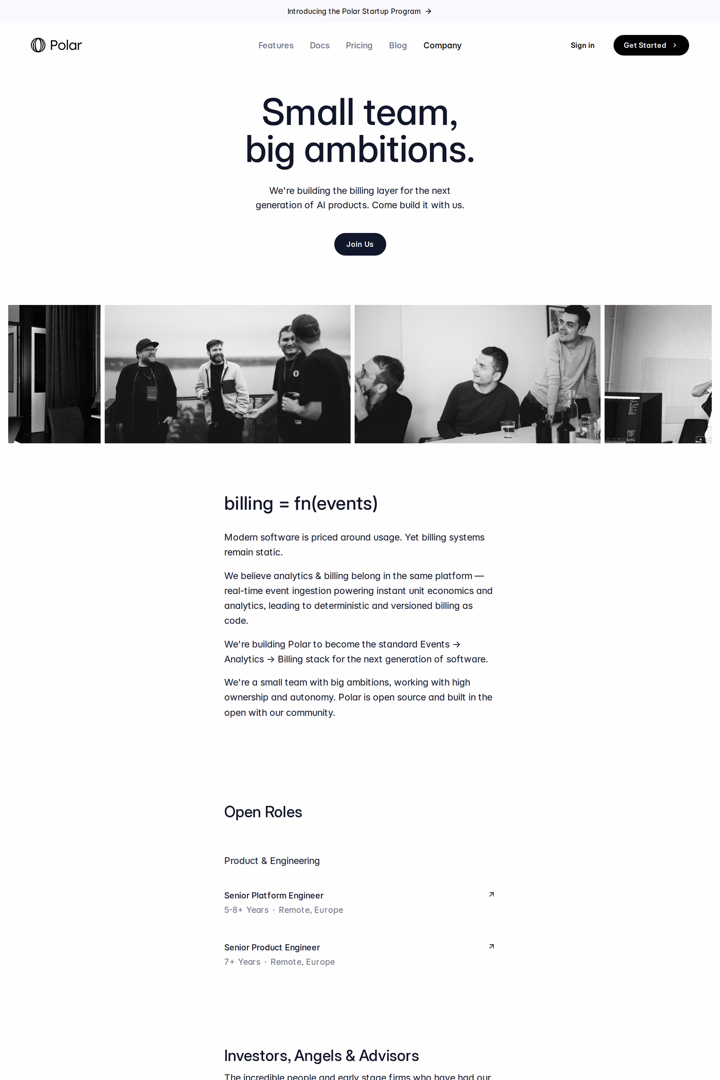Polar careers page