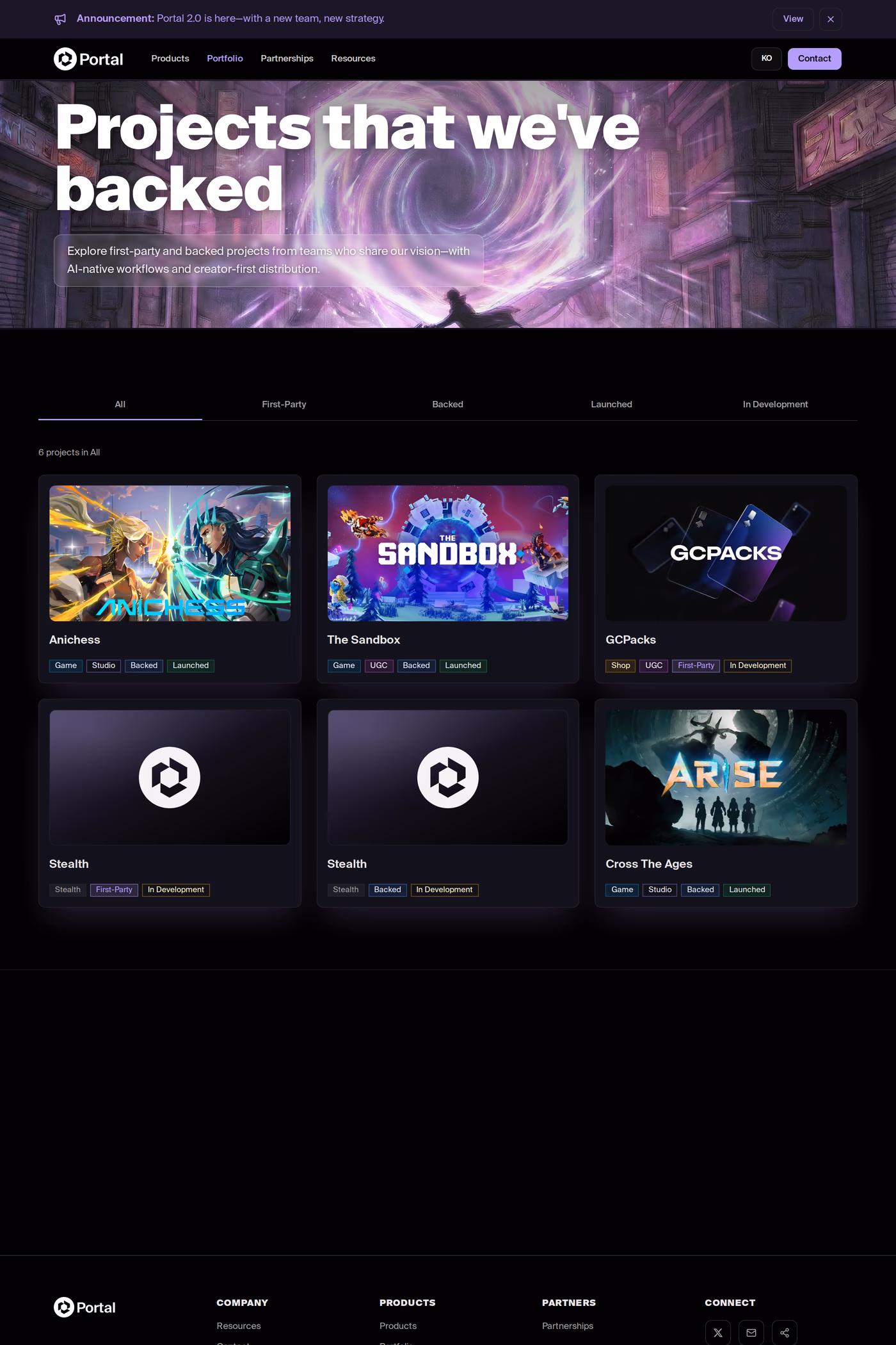 Porta work page