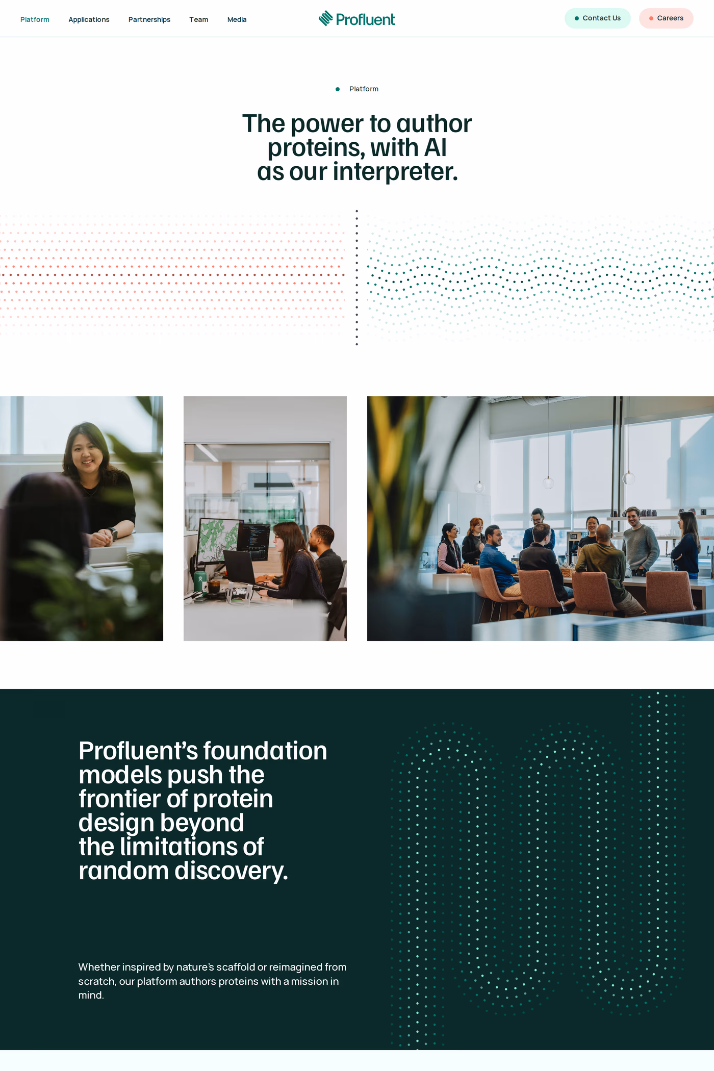 Profluent features page