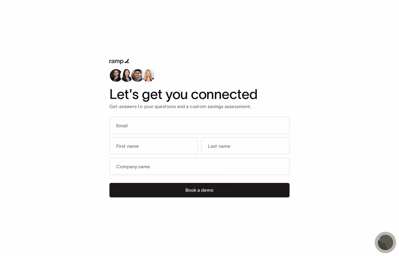 Ramp Travel contact page