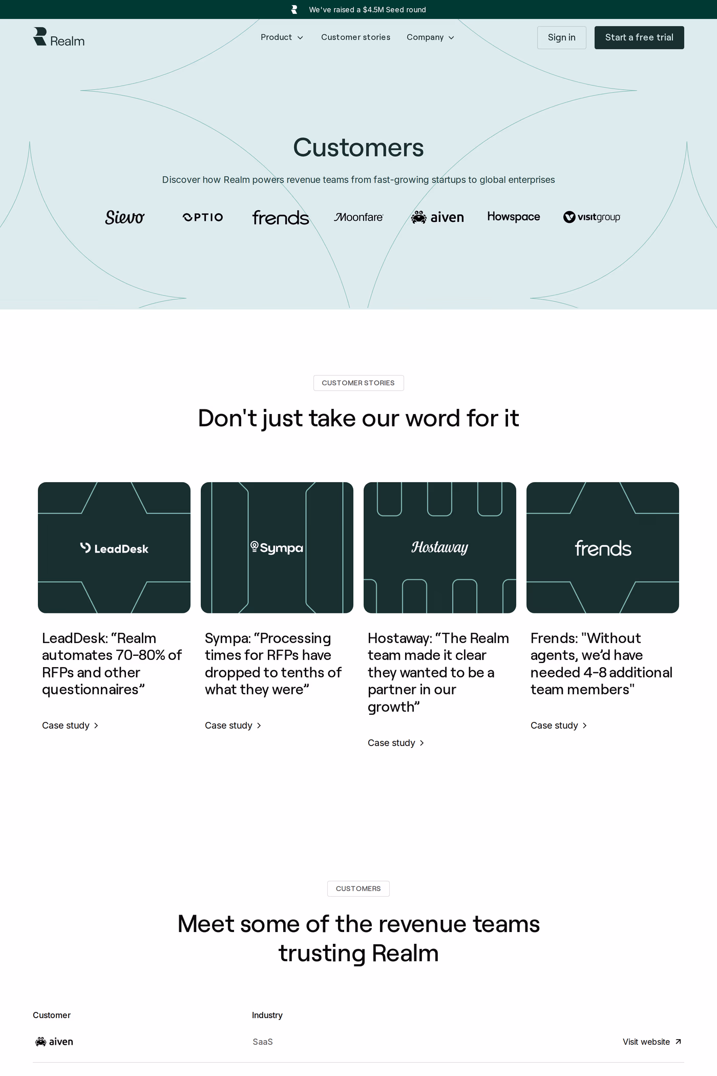 Realm case studies page
