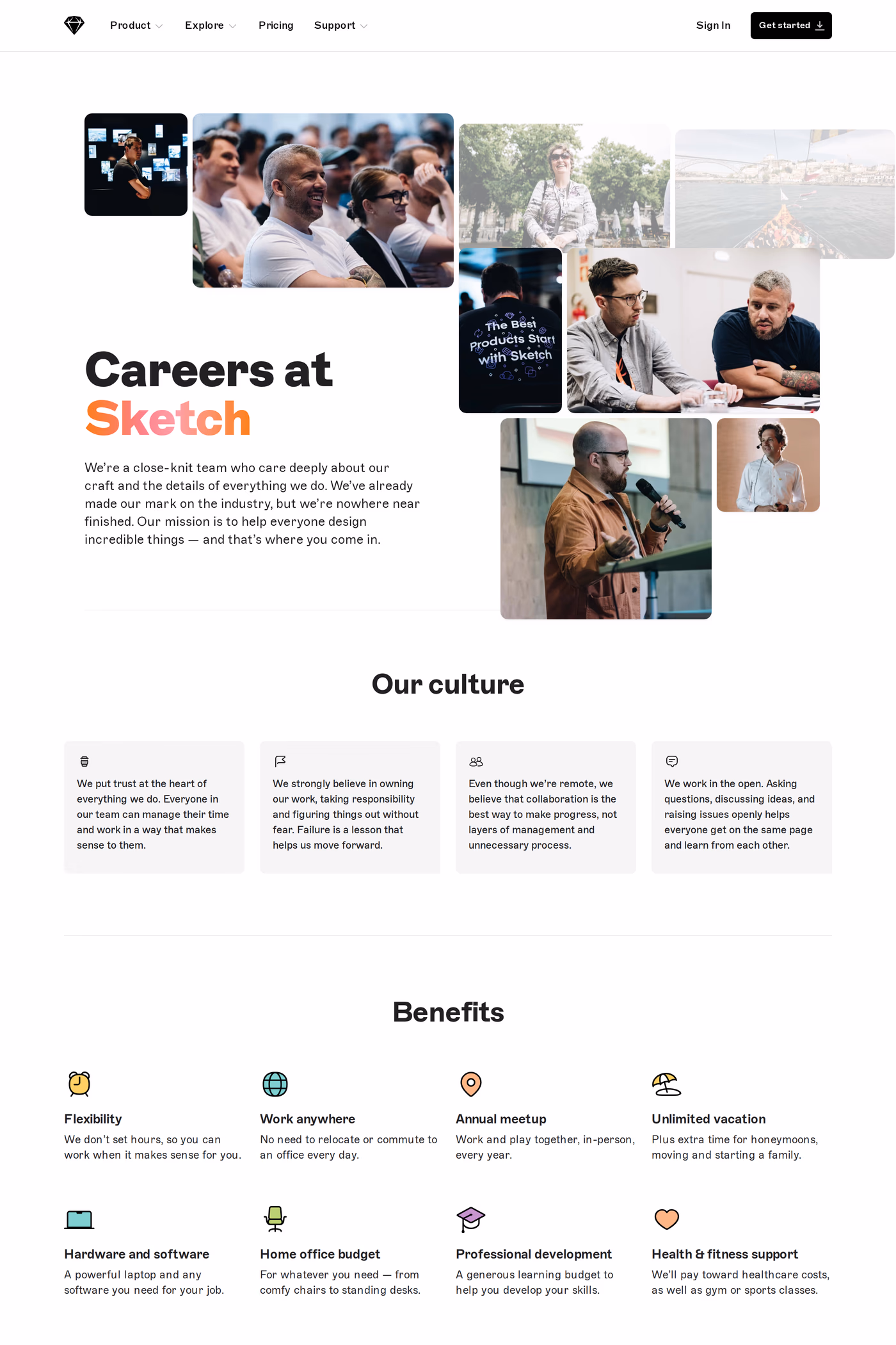 Sketch careers page