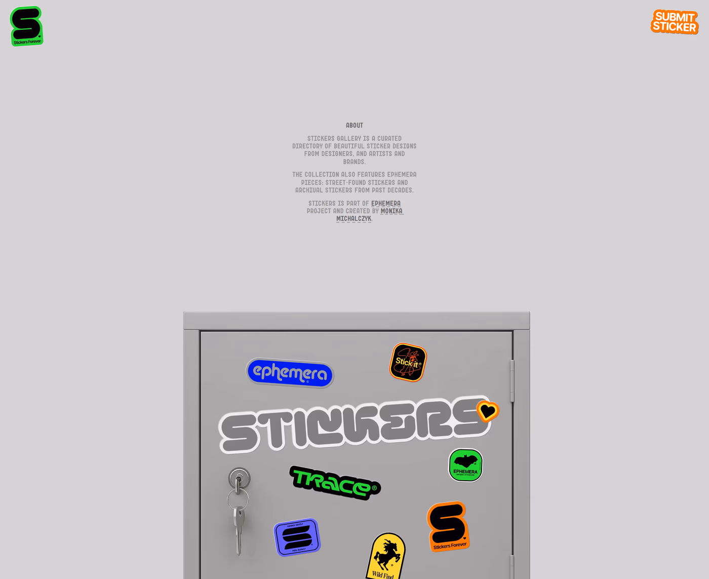 Stickers Gallery about page