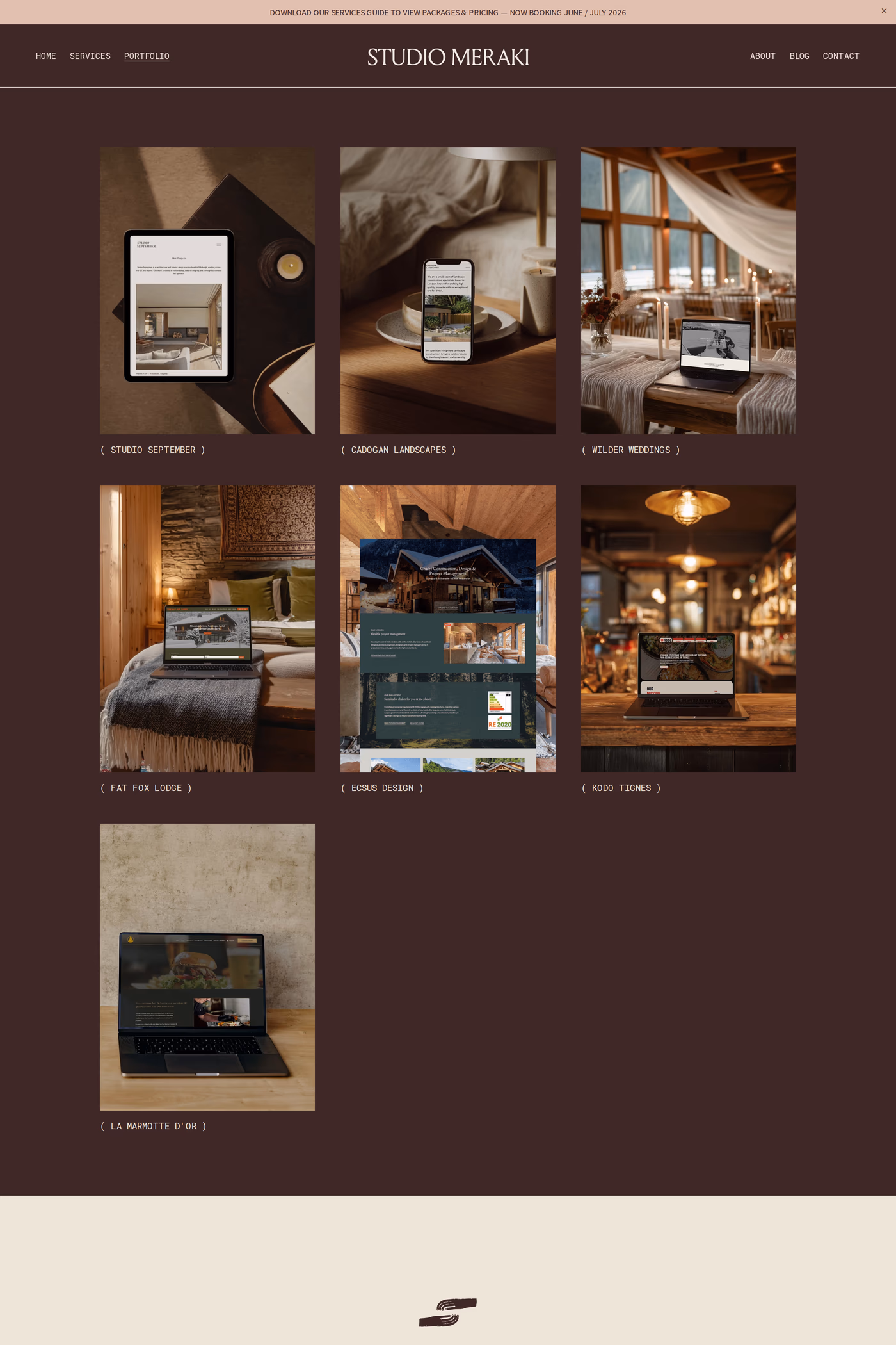 Studio Meraki work page