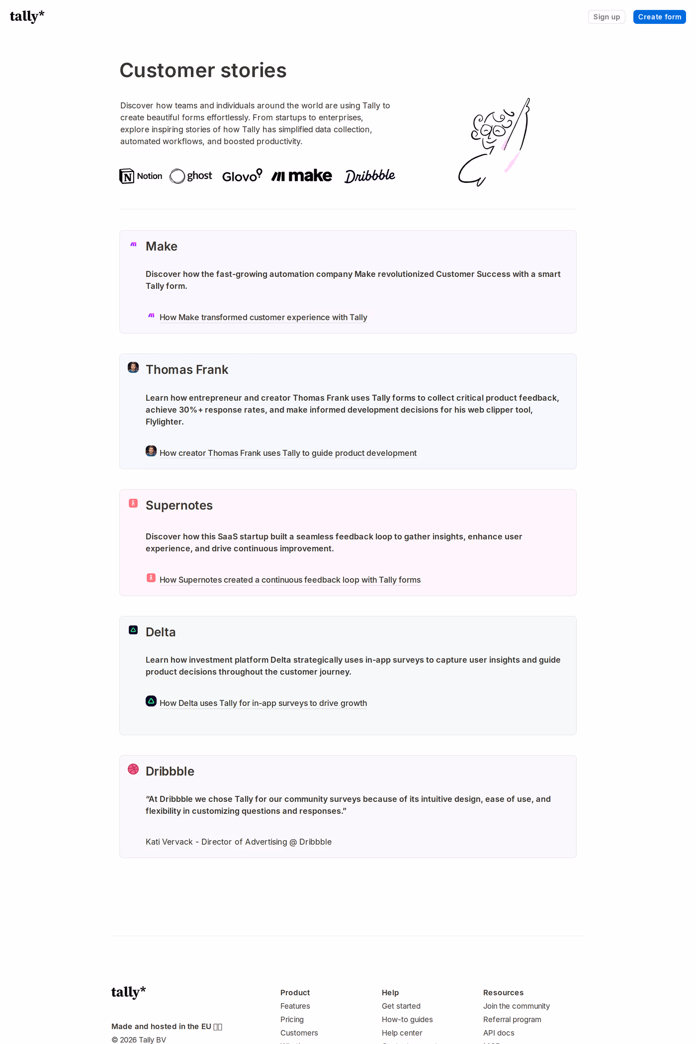 Tally case studies page
