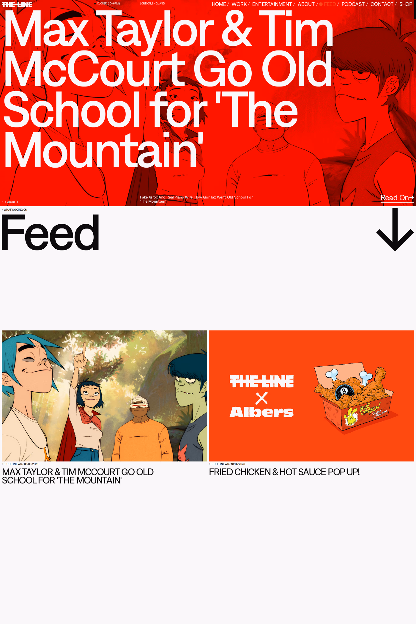 The Line Studio blog page