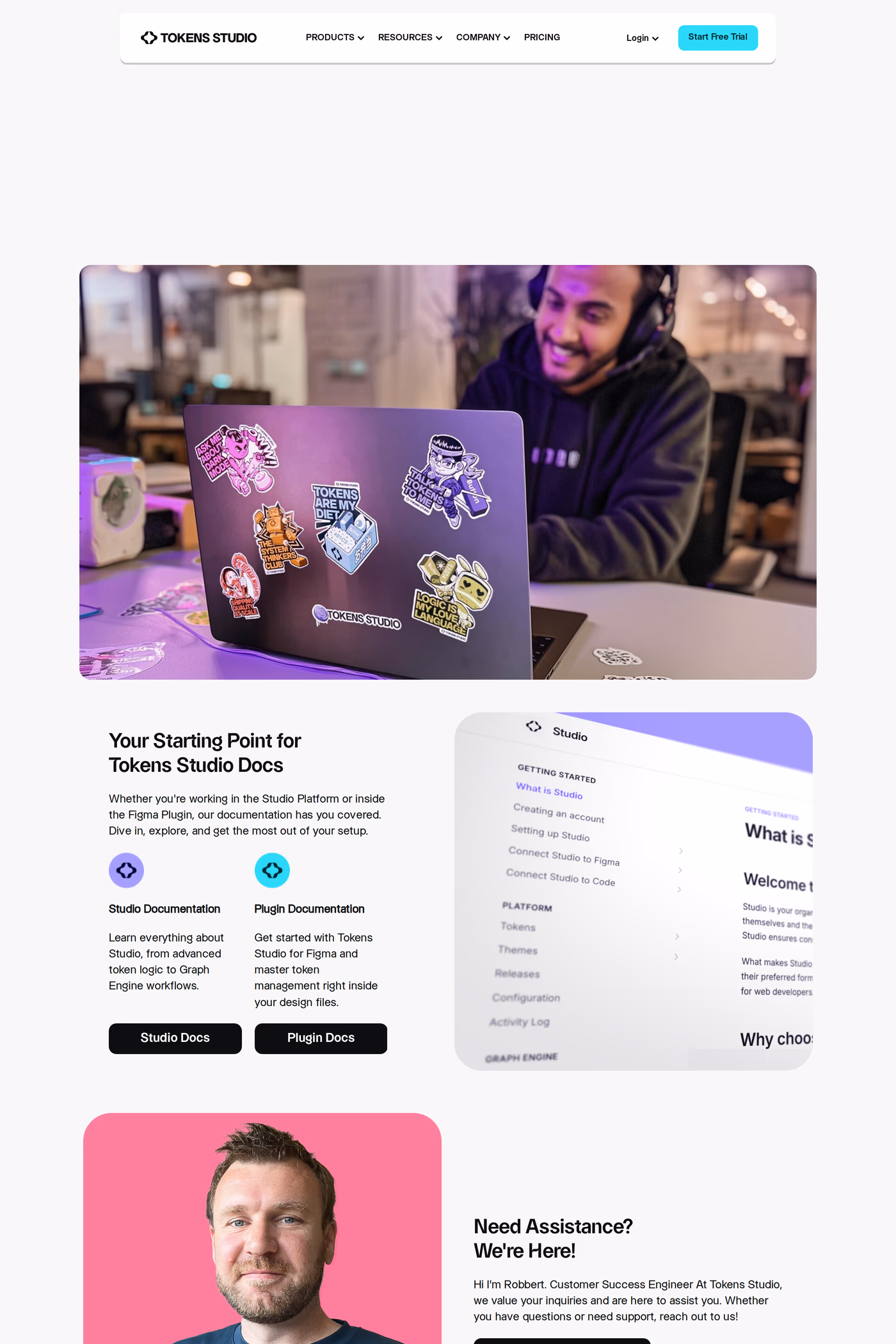 Tokens Studio docs page