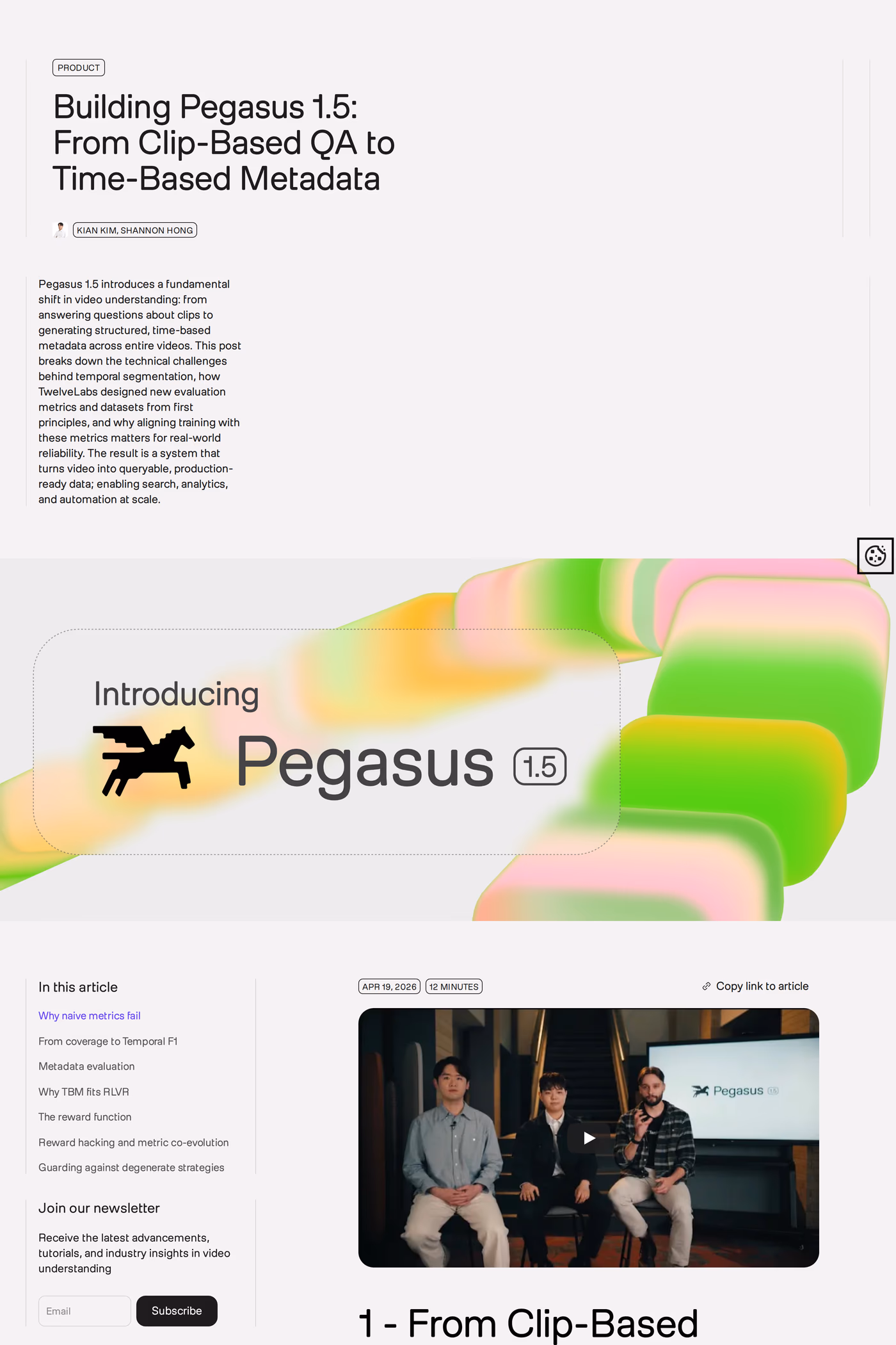 TwelveLabs blog page