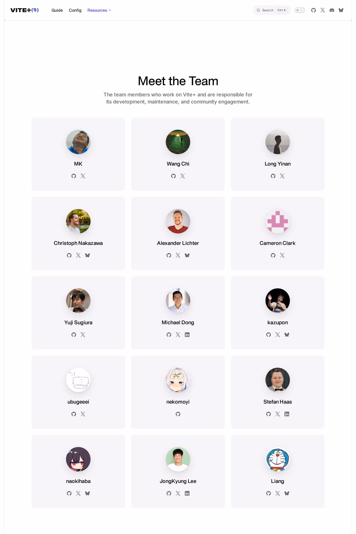 Vite+ about page