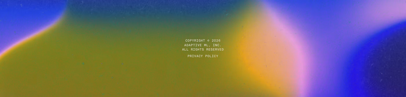 Adaptive ML Footer section