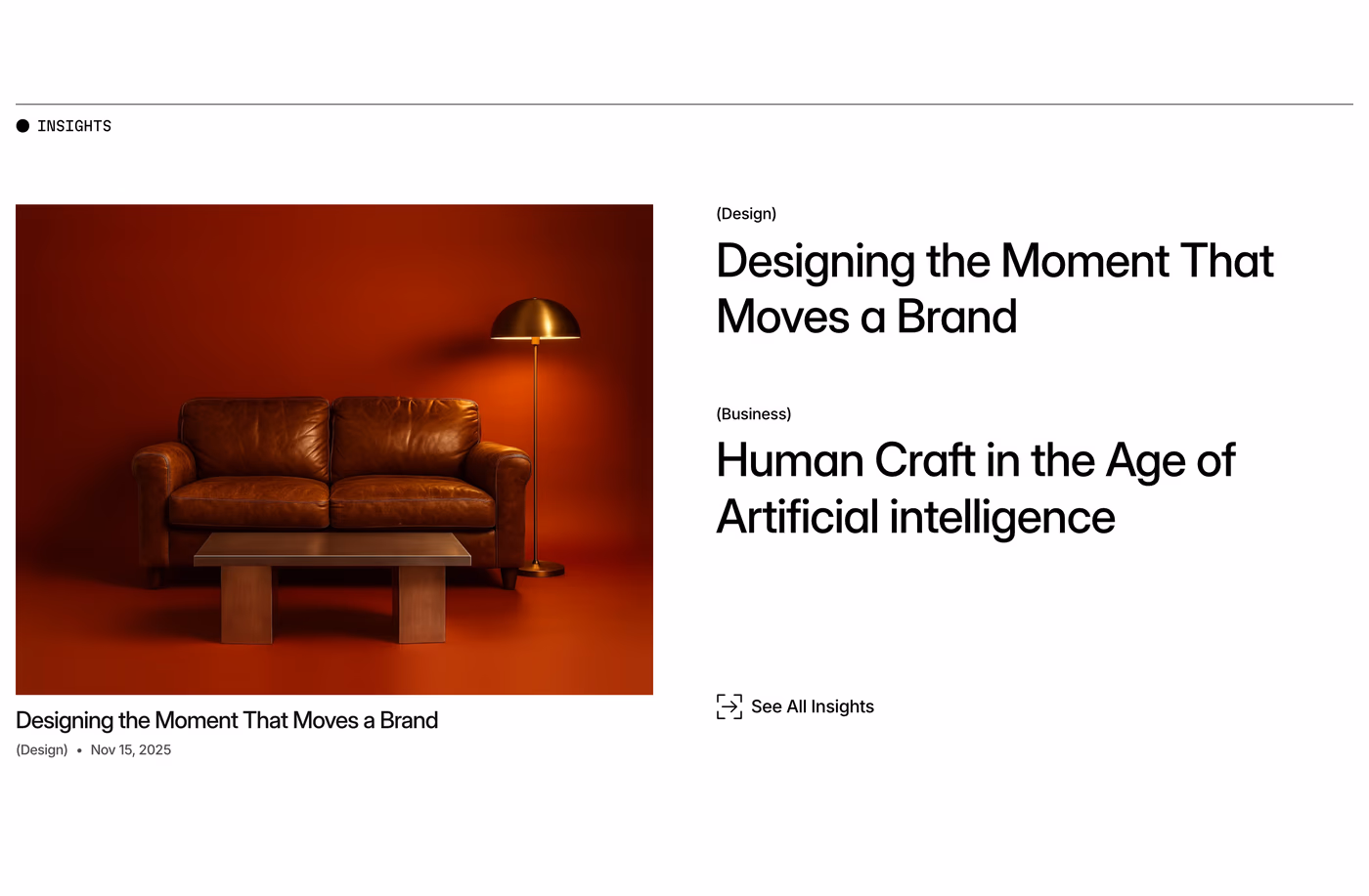 Manner Blog section
