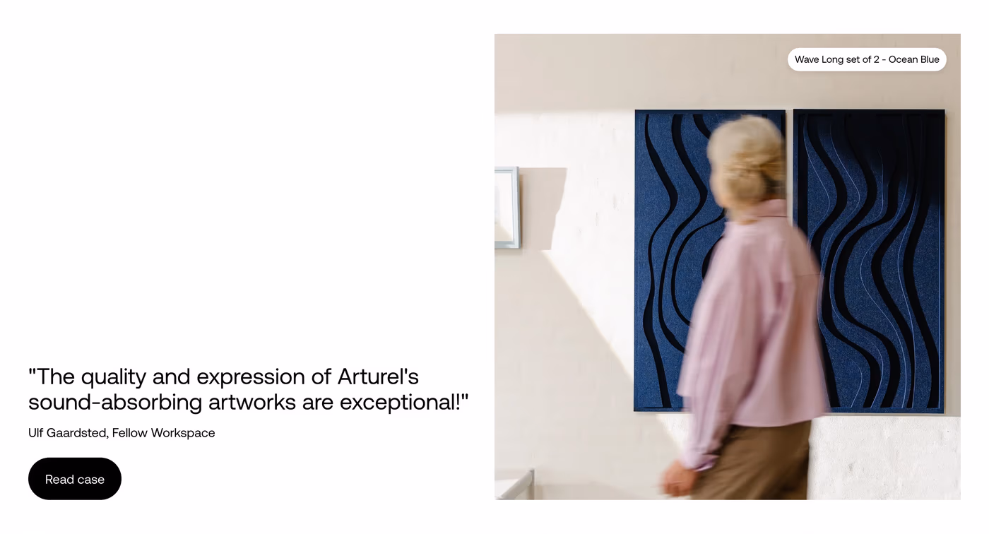 Arturel Testimonials section