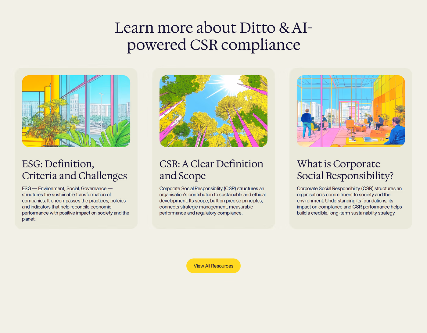 Ditto Blog section