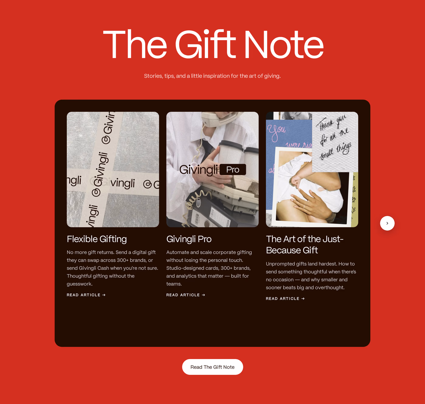 Givingli Blog section