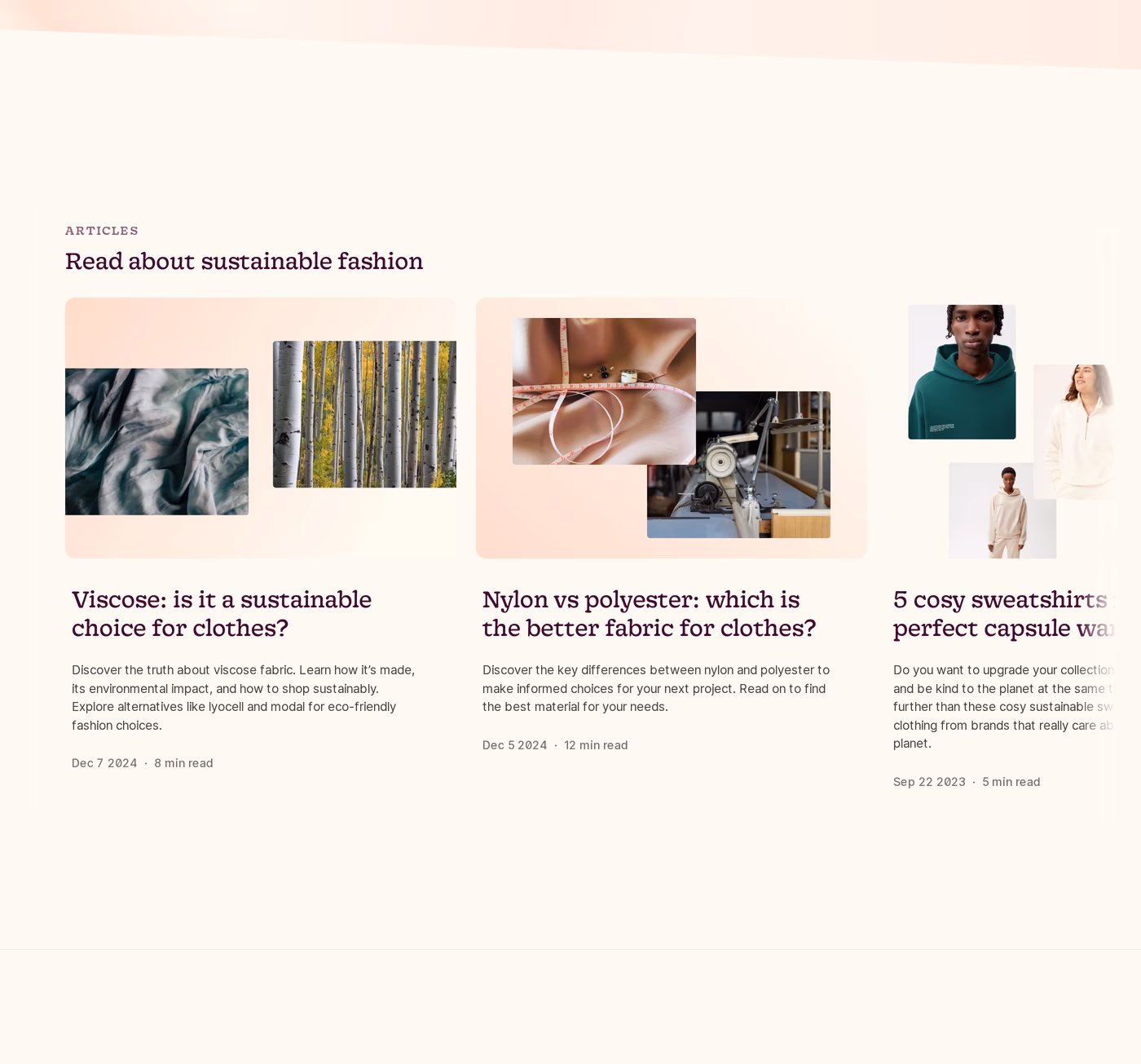Good Garms Blog section
