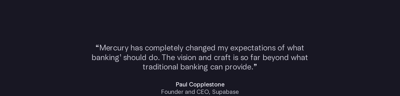 Mercury Testimonials section