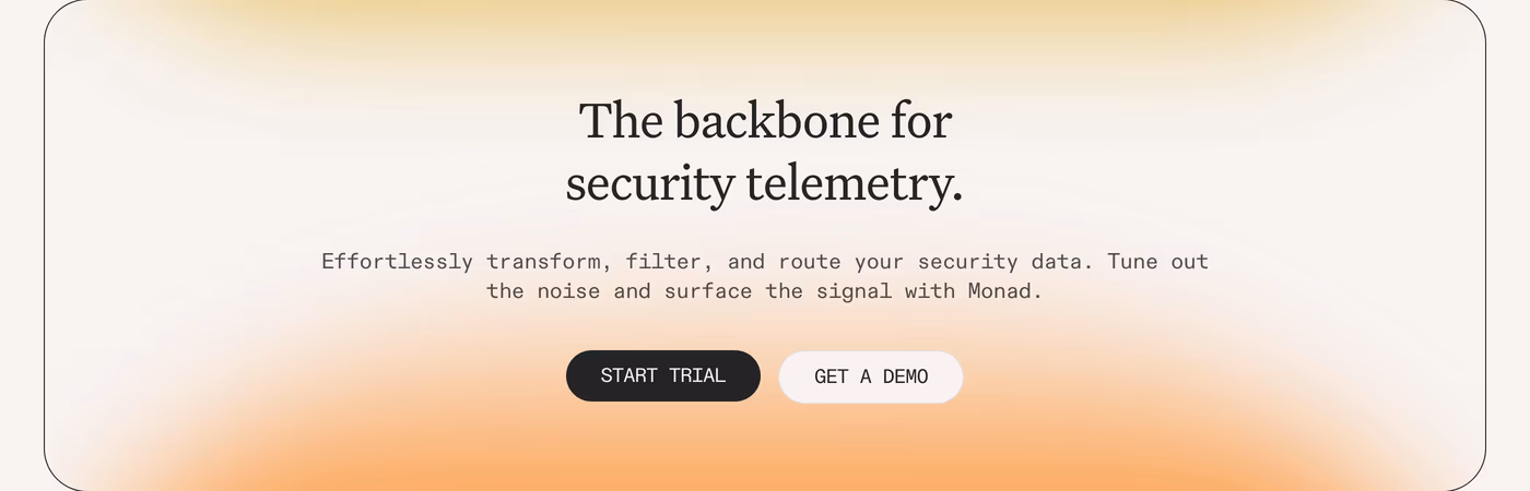 Monad Call to action section