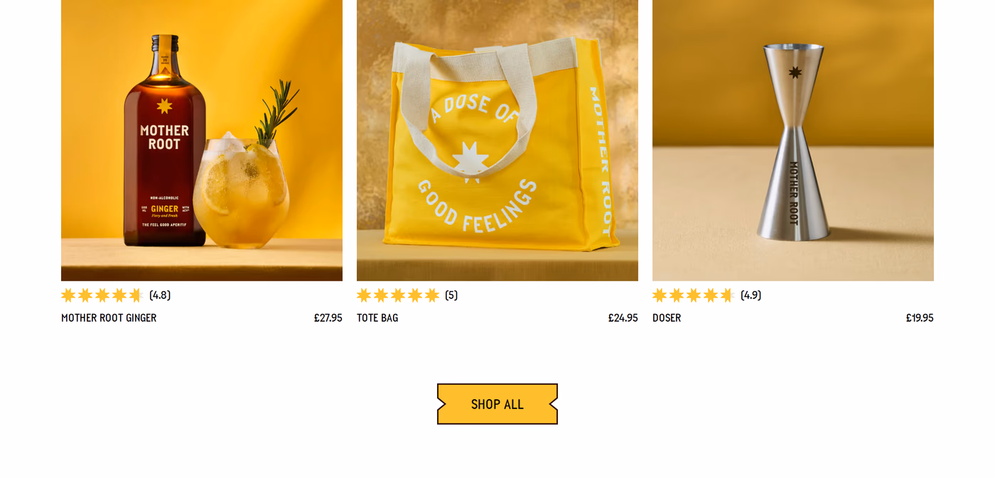 Mother Root Products section